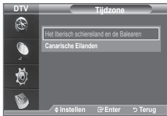 SAMSUNG LE40A656A1F - Selecteer de tijdzone waar u zich bevindt. - 2