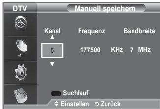 SAMSUNG LE40A656A1F - Kanalliste manuell aktualisieren - 1