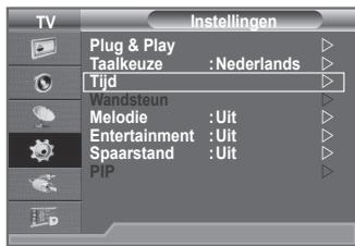 SAMSUNG LE40A656A1F - De huidigeijd instellen en weergeven - 1