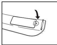 SAMSUNG LE40A656A1F - Batterijen in de afstandsbediening plaatsen - 3