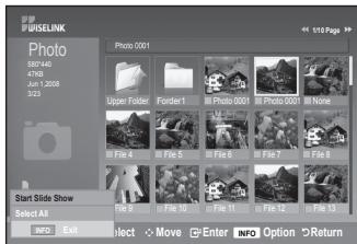 SAMSUNG LE40A656A1F - Viewing a Slide Show - 1
