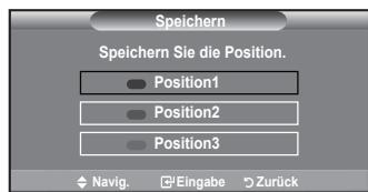 SAMSUNG LE40A656A1F - Abspeichern der Position - 3