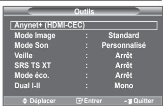 SAMSUNG LE40A656A1F - Utilisation du bouton Tools - 1