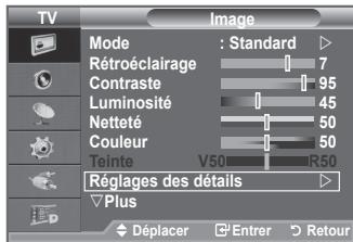 SAMSUNG LE40A656A1F - Réglages des détails de l'image - 1