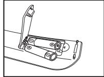SAMSUNG LE40A656A1F - Batterien in die Fernbedienung einsetzen - 2