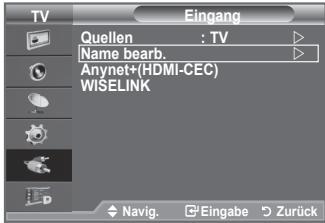 SAMSUNG LE40A656A1F - Sie können zwischen den an den Eingangsbuchsen des Fernsehgerats angeschlossenen externen Quellen auswahlen. - 3