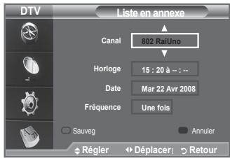 SAMSUNG LE40A656A1F - Utilisation de la liste réglée - 5