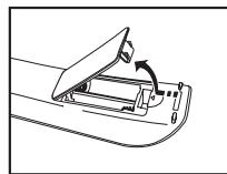 SAMSUNG LE40A656A1F - Instalación de las pilas en el mando a distancia - 1