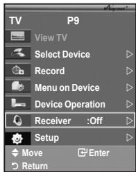 SAMSUNG LE40A656A1F - Listening through a Receiver - 1