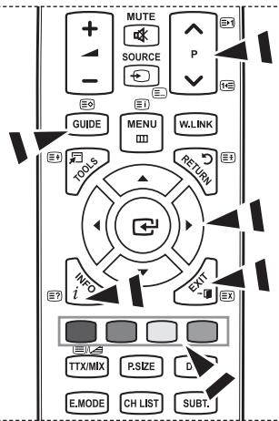 SAMSUNG LE40A656A1F - De EPG-informatie (elektronische programmagids) weergeven - 3