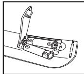 SAMSUNG LE40A656A1F - Batterijen in de afstandsbediening plaatsen - 2