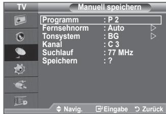 SAMSUNG LE40A656A1F - Sender automatisch speichern - 2
