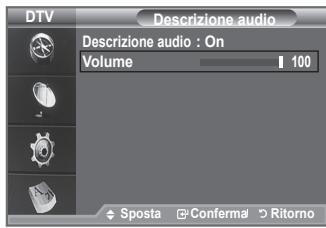 SAMSUNG LE40A656A1F - Selezione dell'opzione Descrizione audio - 3