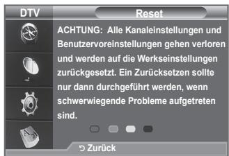 SAMSUNG LE40A656A1F - Sie können alle gespeicherten Werte wieder auf die Ausgangswerte zurücksetzen. - 2