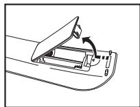 SAMSUNG LE40A656A1F - Batterien in die Fernbedienung einsetzen - 1