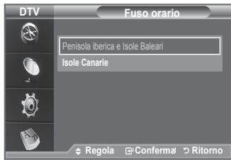 SAMSUNG LE40A656A1F - Selezione del fuso orario (Solo per la Spagna) - 2