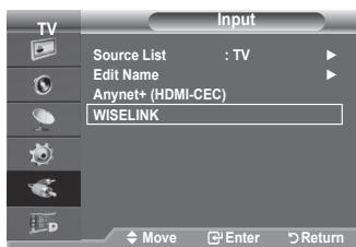 SAMSUNG LE40A656A1F - Using the WISELINK Menu - 2