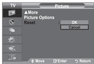 SAMSUNG LE40A656A1F - You can return to the factory defaults picture settings. - 1