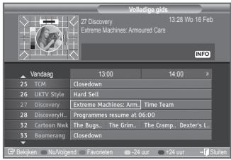 SAMSUNG LE40A656A1F - De EPG-informatie (elektronische programmagids) weergeven - 2