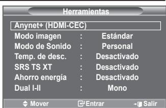 SAMSUNG LE40A656A1F - Uso del botón TOOLS - 1