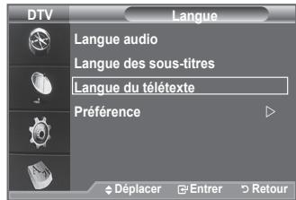 SAMSUNG LE40A656A1F - Modification de la valeur par défaut des langues des sous-titres et audio. Affiche les informations relatives à la langue pour le flux d'entrée. - 3
