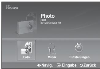 SAMSUNG LE40A656A1F - Verwendend des WISELINK-Menüs - 4