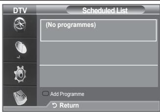 SAMSUNG LE40A656A1F - Using the Scheduled List - 1