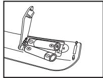 SAMSUNG LE40A656A1F - Insertion des piles dans la télécommande - 2