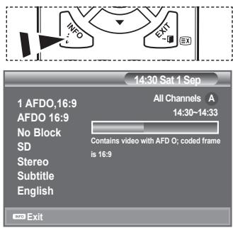 SAMSUNG LE40A656A1F - Displaying Programme Information - 1