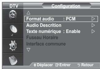 SAMSUNG LE40A656A1F - Sélection du format sonore - 1