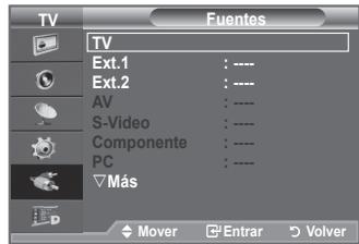 SAMSUNG LE40A656A1F - Puede elegir entre varias fuentes externas conectadas a las tomas de entrada del teovisor. - 2