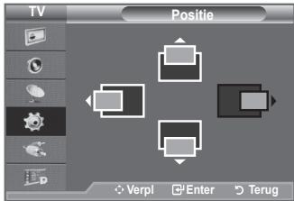 TV Positie Verpl Enter Terug