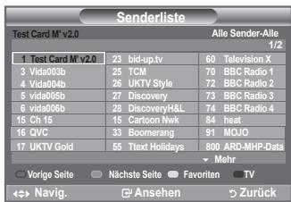 Senderliste Test Card M° v2.0 Alle Sender-Alle 1/2 1 Test Card M° v2.0 23 bid-up.tv 60 Television X 3 Vida003b 25 TCM 70 BBC Radio 1 4 Vida004b 26 UKTV Style 72 BBC Radio 2 5 vida005b 27 Discovery 73 BBC Radio 3 6 vida006b 28 DiscoveryH&L 74 BBC Radio 4 15 Ch 15 15 Cartoon Nwk 84 heat 16 QVC 33 Boomerang 91 MOJO 17 UKTV Gold 55 Text Holidays 800 ARD-MHP-Data Mehr Vorige Seite Nächste Seite Favoriten TV ↔ Navig. Ansehen Zurück