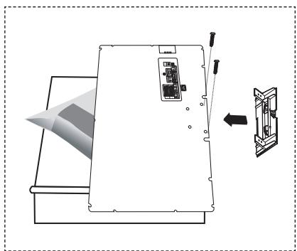 SAMSUNG LE40F86B - Instalar o kit de montagem na parede - 1