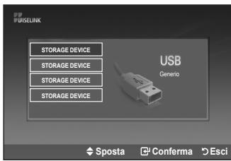 PUBSELINK STORAGE DEVICE STORAGE DEVICE STORAGE DEVICE STORAGE DEVICE USB Genero Sposta Conferma Esci
