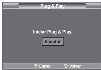 Plug & Play Iniciar Plug & Play. Aceptar Entrar Volver