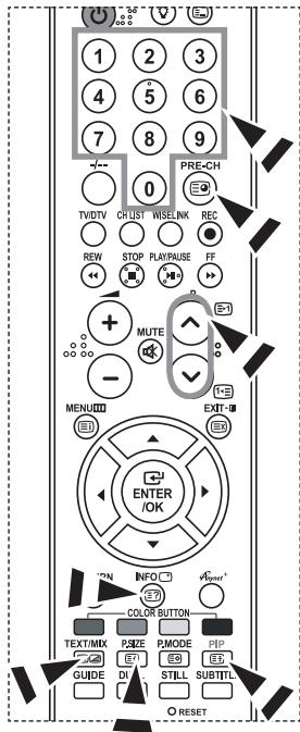 1 2 3 4 5 6 7 8 9 PRE-CH TVDTV CHUST RESELINK REC REW STOP PLAYPAUSE FF MUTE - MENU EXIT ENTER /OK NFO INFO COLOR BUTTON TEXT/MX SIZE PMODE PIP GUIDE DNT STILL SUBTITLE O RESET