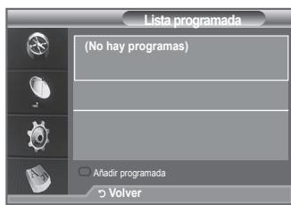 Lista programada (No hay programas) Aladir programada Volver