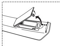 SAMSUNG LE40F86B - Installing Batteries in the Remote Control - 1