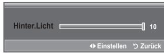 Hinter.Licht 10 Einstellen Zurück