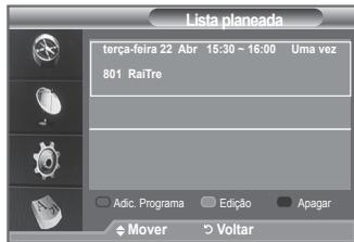 Lista planeada terça-feira 22 Abr 15:30 ~ 16:00 Uma vez 801 RaiTre Adic. Programa Edição Apagar Mover Voltar