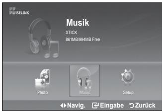 MusiK XTICK 861MB/994MB Free Photo Music Setup Navig. Eingabe Zurück
