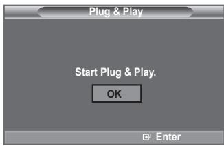 Plug & Play Start Plug & Play. OK Enter