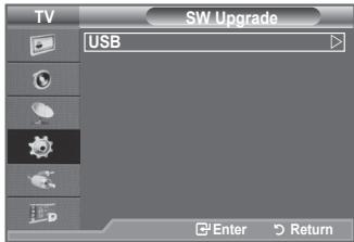 TV SW Upgrade USB Enter Return