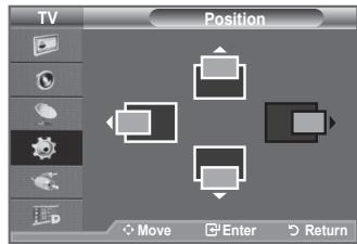 TV Position Move Enter Return