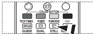 COLOR BUTTON TEXT/MIX P.SIZE P.MODE PIP GUIDE DUAL STILL SU
