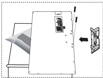 SAMSUNG LE40F86B - Anbringen der Wandhalterung - 1