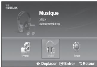 MUSIQUE XTICK 861MB/994MB Free Photo Music Setup Déplacer Entrer Retour