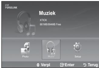 MUSELINK Muziek XTICK 861MB/994MB Free Photo Music Setup Verpl Enter Terug