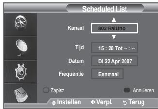 SAMSUNG LE40F86BD - De lijst met geplande programma's - 4